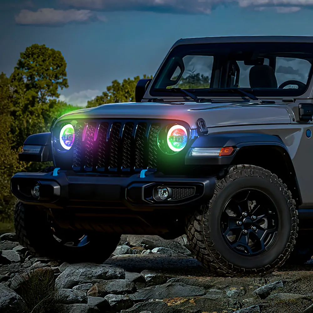 9 inch led halo headlight assembly for JL JT
