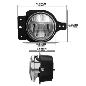 4 inch Smile LED Fog light For Jeep Wrangler JL & JT | Pair