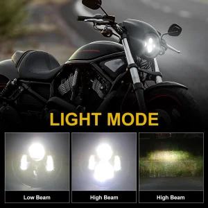 7 inch Harley Davidson Headlight Replacement with high low beam