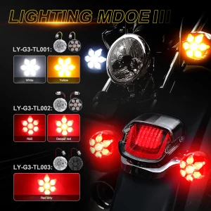 Comet Front and Rear Turn Signal for Harley Motorcycle