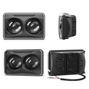 4x6 Inch Rectangular LED Headlights Replacement