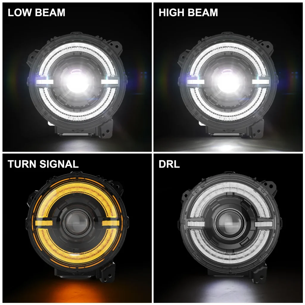 led headlights for Jeep jt jl