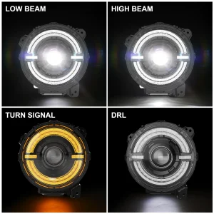 led headlights for Jeep jt jl