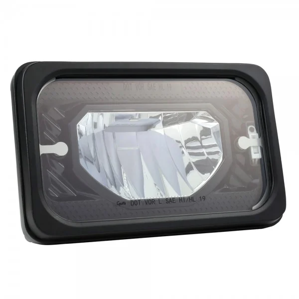 Grote 4 by 6 inch heated low and high beam LED headlight assemblies